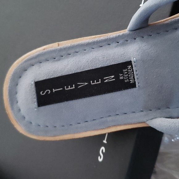 Steven by Steve Madden NEW Suede Leather Strappy Cushion CHACHA Sandal MULE 11 - Picture 7 of 11